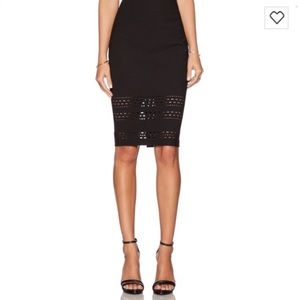 Elizabeth and James Carrigan Laser Cut Pencil Skirt